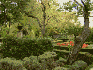 Der Garten von Calixto und Melibea.